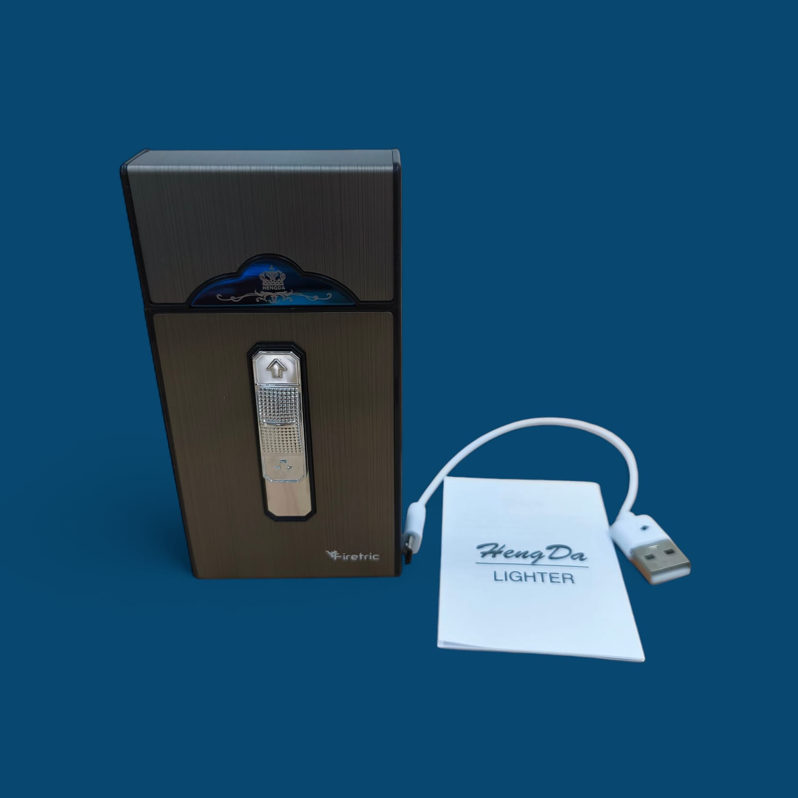 Gambar produk Firetric Kotak Rokok Korek Elektrik Cigarette Lighter 20 Slot - A-15