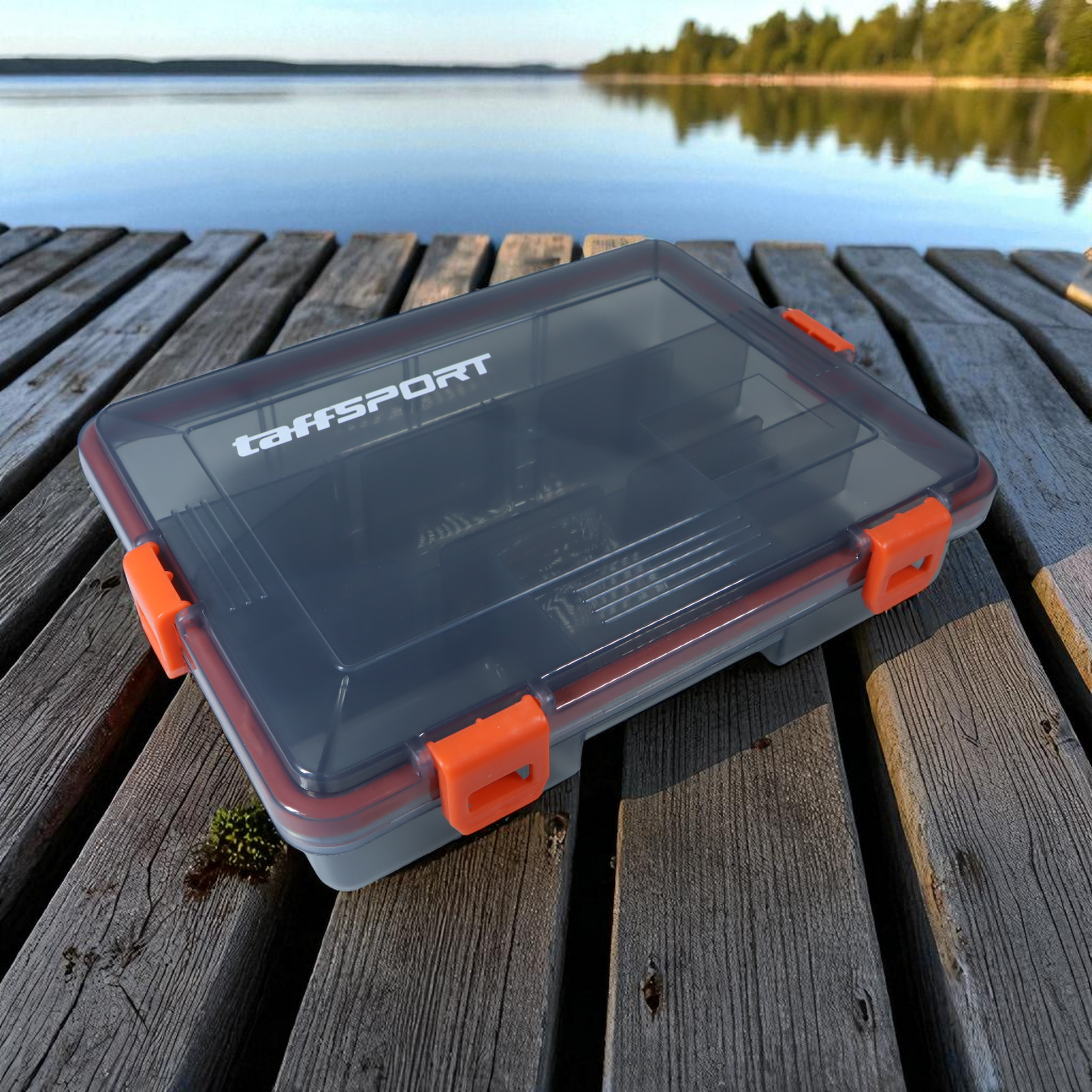Gambar produk TaffSPORT Kotak Perkakas Kail Umpan Pancing Fishing Box 11 Slot - DY148