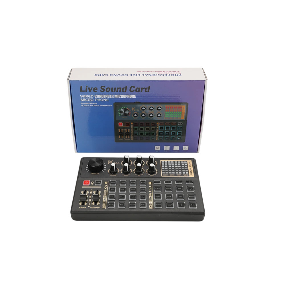 Gambar produk LEEDOAR Mixer Audio External Sound Card Live 16 Effect - K800