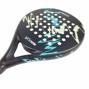 Gambar produk CWIN Raket Padel Teardrop Carbon Glass Fiber 3.6cm Thickness 365g - 4018