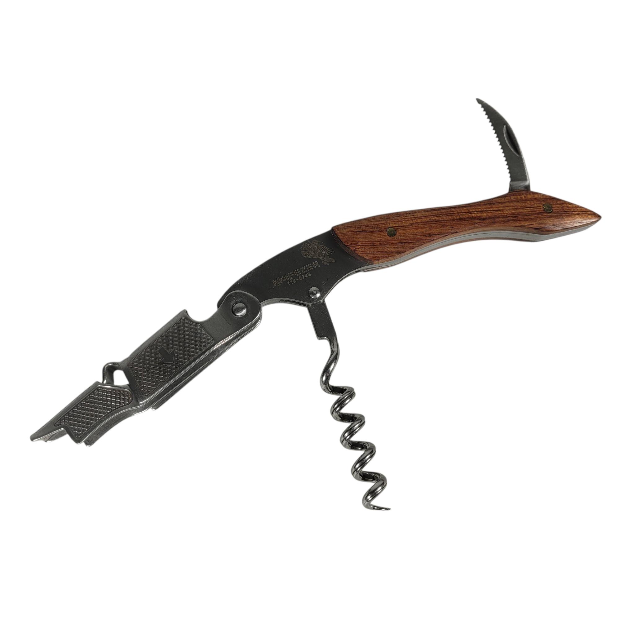Gambar produk KNIFEZER Pembuka Tutup Botol Wine Bottle Opener - TYK-074B