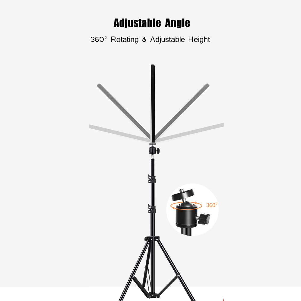 Gambar produk BTFOOR Lampu Studio Fill Light Dimmable 3in1 Frameless 6 Inch 1.6M - BT6