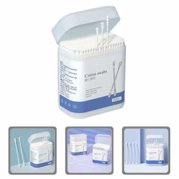 Gambar produk BTX Cotton Swab Korek Kuping Double Headed Baby Ear Boogers 200 PCS - INU129