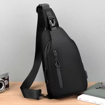 FMA Tas Selempang Fashion Sling Bag Pria with USB Charging Port - FM-US1