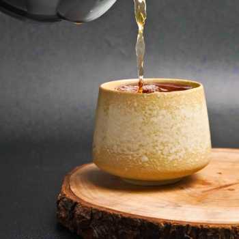 Gambar produk FLAMBE Gelas Keramik Kopi Teh Vintage Japanese Style Ceramic Cup 200ml - FB014