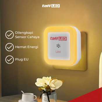Gambar produk TaffLED Lampu Tidur LED EU Plug Sensor Cahaya Cool White 250V 0.5W - L200