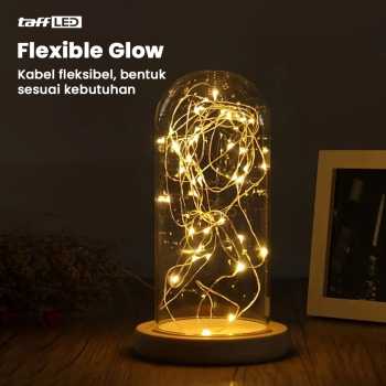 Gambar produk TaffLED Lampu Hias String Lights Waterproof 100 LED with Solar Panel - M071