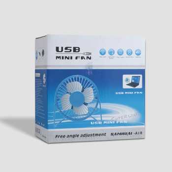 Gambar produk SANHUAI Kipas Angin Meja Portable Desk Table Fan USB 5.3 Inch 2.5W - A18