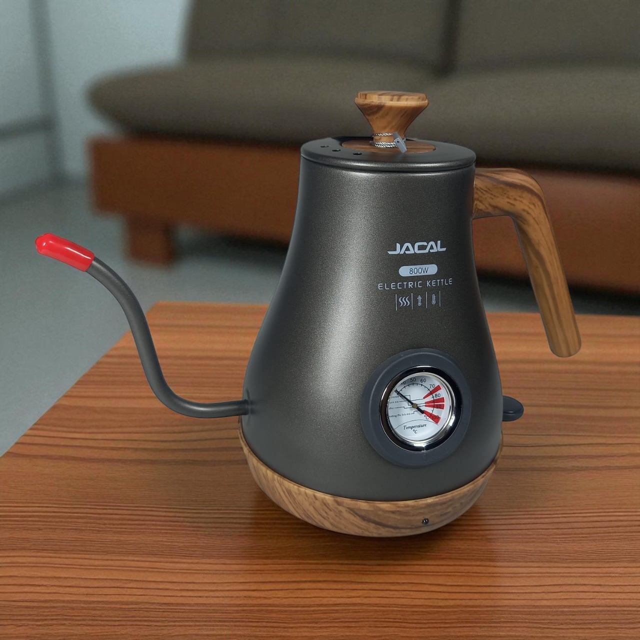 Gambar produk JACAL Teko Listrik Pemanas Air Electric Pot Warmer Gooseneck 1L 800W - GL-205
