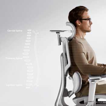 Gambar produk HBADA Kursi Kantor Office Chair Lumbar Support 6D Armrest 4D Headrest without Footrest - E3 Pro