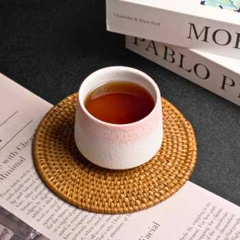 Gambar produk FLAMBE Gelas Keramik Kopi Teh Vintage Japanese Style Ceramic Cup 200ml - FB014