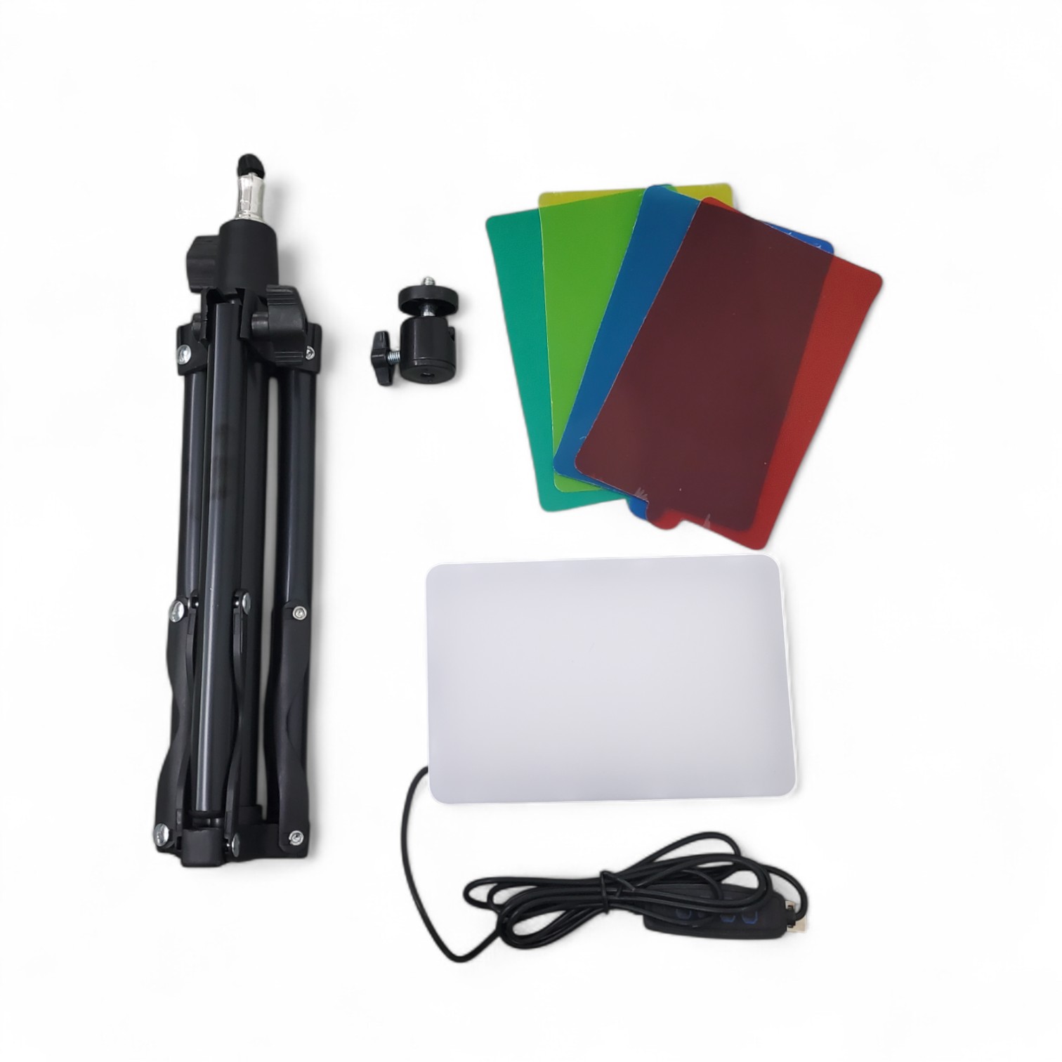 Gambar produk TaffSTUDIO Lampu Studio Fill Light Dimmable 3in1 Color with Tripod 50cm 6 Inch - ZD610
