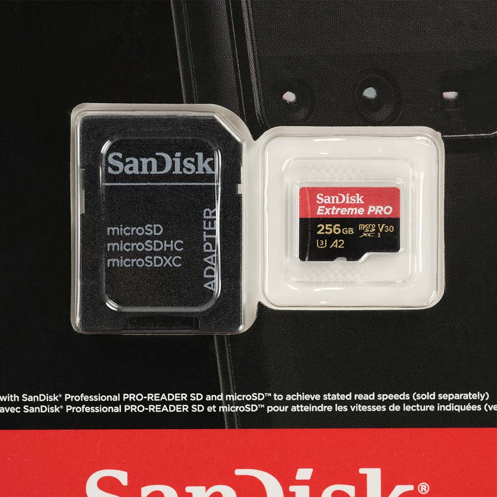 Gambar produk SanDisk Extreme Pro microSDXC UHS-I A2 V30 200MB/s 256GB-SDSQXCD-256G