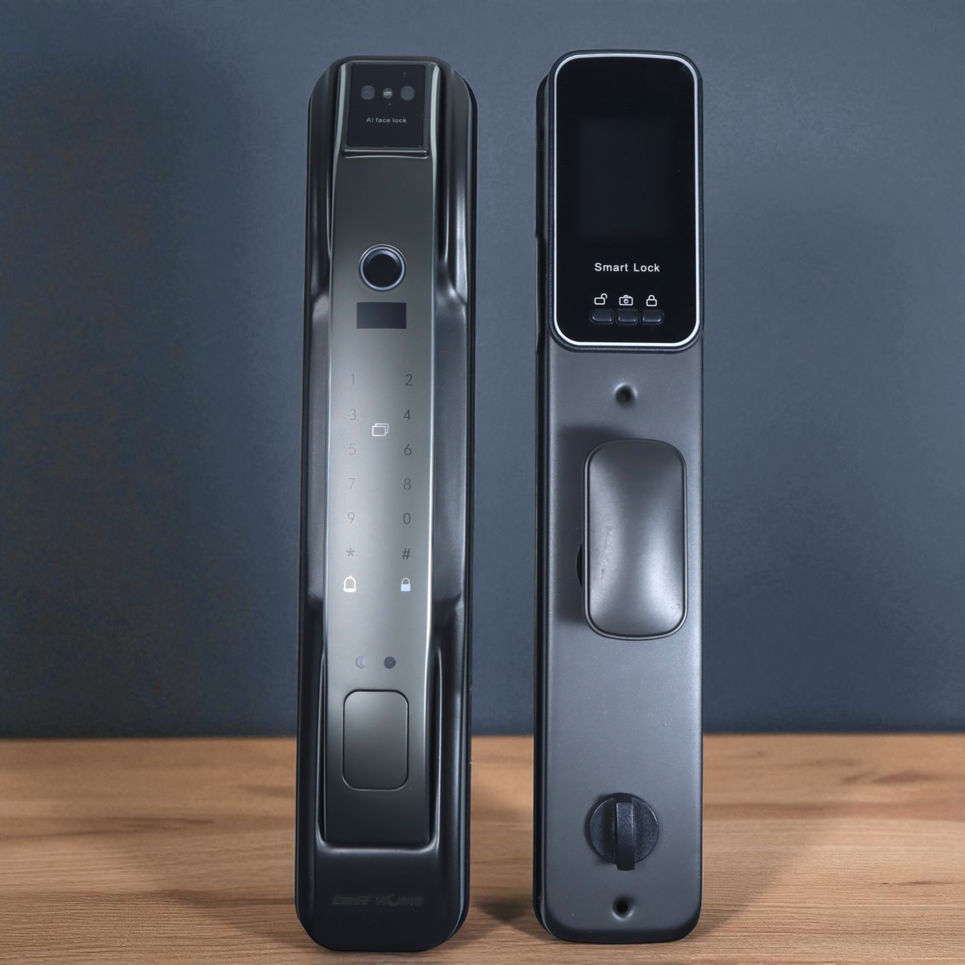 Gambar produk TaffHOME Smart Door Lock Fingerprint 3D Face Recognition Card Eques - YS-3D