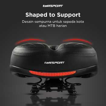 Gambar produk TaffSPORT Sadel Sepeda Shock Spring Absorption Reflective Tape - SX118-1