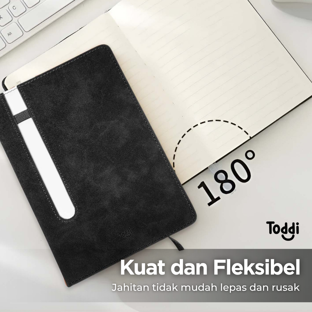 Gambar produk Toddi Buku Jurnal Hardcover Notebook Diary 80 GSM 240 Halaman A5 - TD158