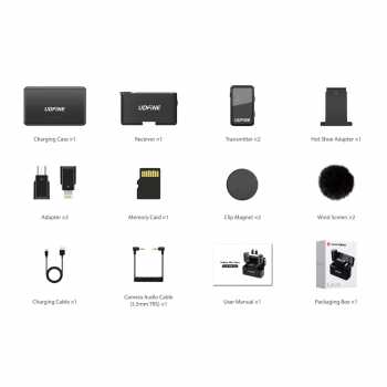 Gambar produk Udfine Mikrofon Wireless Lavalier Microphone Type C Lightning 2.4G - Udfine Mic Ultra