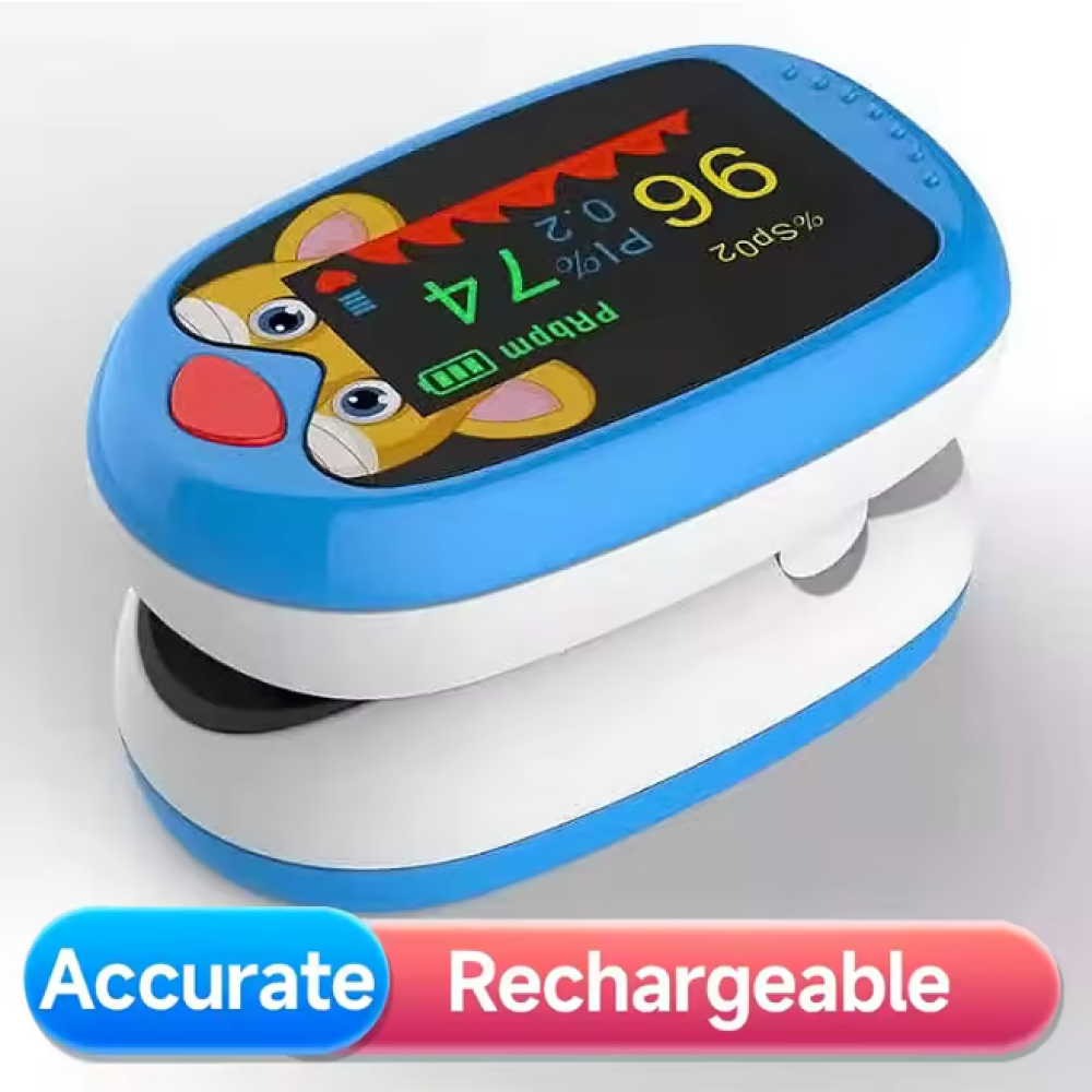 Gambar produk AIQUE Fingertip Pulse Oximeter Alat Ukur Saturasi Oksigen Darah Anak - AQ219