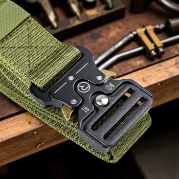 Gambar produk Rhodey Tali Ikat Pinggang Canvas Military Tactical Fast Unlock 1.2M - MU055