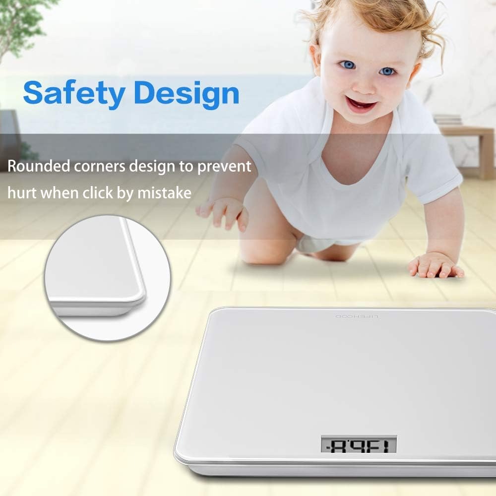 Gambar produk LIFEHOOD Timbangan Badan Digital Scale Rechargeable 180kg - A56I