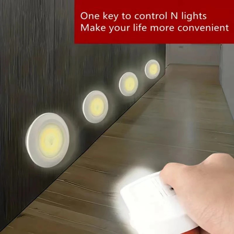 Gambar produk HBI Lampu Tempel LED Cabinet Touch Cool White with Remote Control - H-22