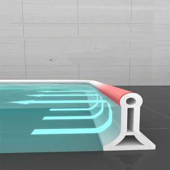 Gambar produk LEENKEA Water Stopper Bathroom Wastafel Karet Penahan Air 2.8cm 2M - LK28CM