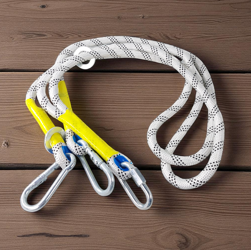 Gambar produk DAQUAN Safety Full Body Harness Five Point Construction Double Hook Tali 3M - S-3M