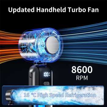 Gambar produk GRE Kipas Mini Portable Handheld Fan 100 Speed Settings 1800mAh - G-100