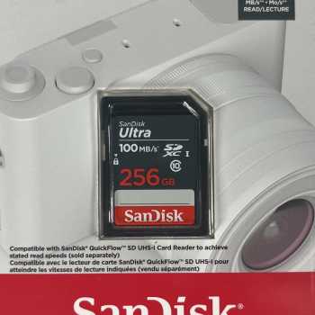 Gambar produk SanDisk Ultra SDHC/XC UHS-I Card Class 10 100MB/s 256GB - SDSDUNR-GN3IN