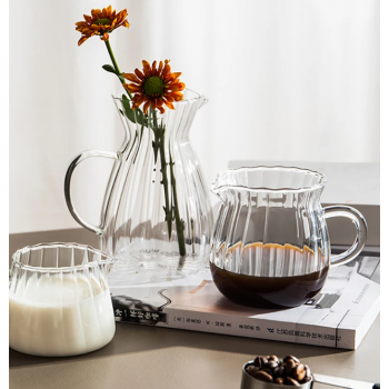 Gambar produk YWDL Teko Teh Pitcher Coffee Milk Jug Borosilicate Glass 500ml - YD2
