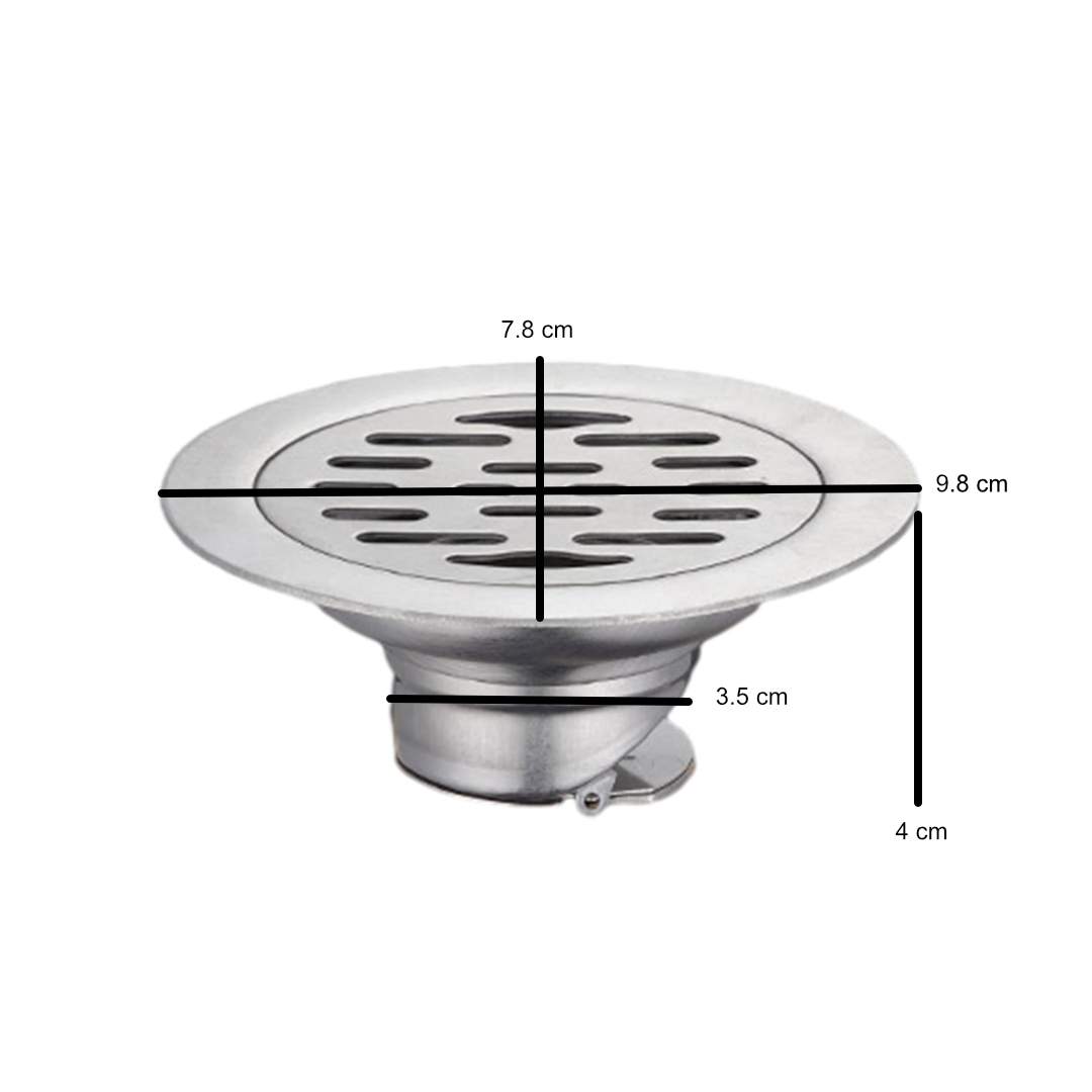 Gambar produk Jing Pin Jie Ju Saluran Air Floor Drain Short Seal Stainless Steel Single Use - LEE001