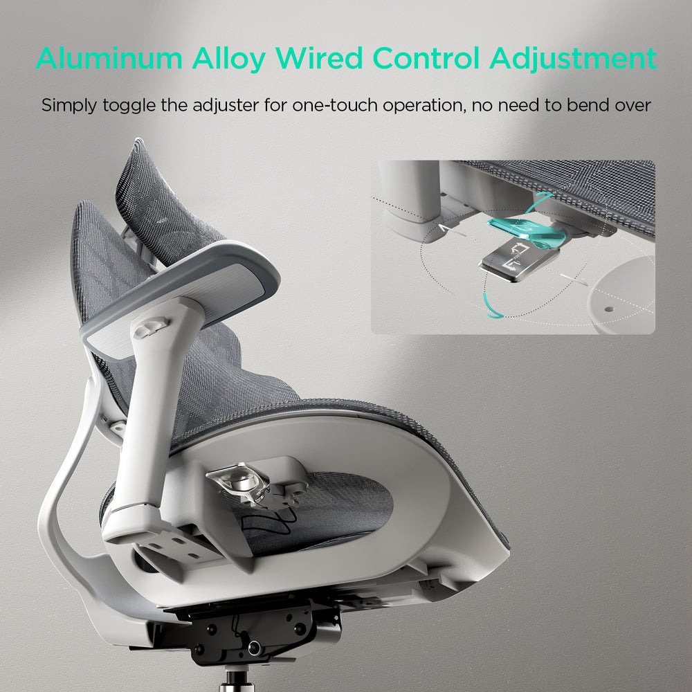 Gambar produk HBADA Kursi Kantor Office Chair Lumbar Support Flexible Armrest - E2