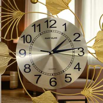 Gambar produk TaffHOME Jam Dinding Besi Elegan Ginkgo Biloba Silent Movement 91cm - 2221JH
