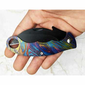 Gambar produk Hui Xuan Zi Pisau Karambit Folding Eagle Collector Hunting Knife 165mm - W58