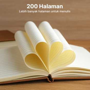 Gambar produk Toddi Buku Jurnal Hardcover Notebook Diary 80 GSM 200 Halaman A5 - TD157