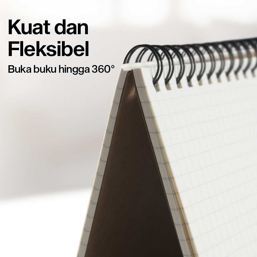 Gambar produk Toddi Buku Jurnal Softcover Notebook Diary 68GSM 100 Halaman Grid - TD6