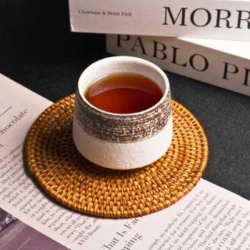 Gambar produk FLAMBE Gelas Keramik Kopi Teh Vintage Japanese Style Ceramic Cup 200ml - FB014