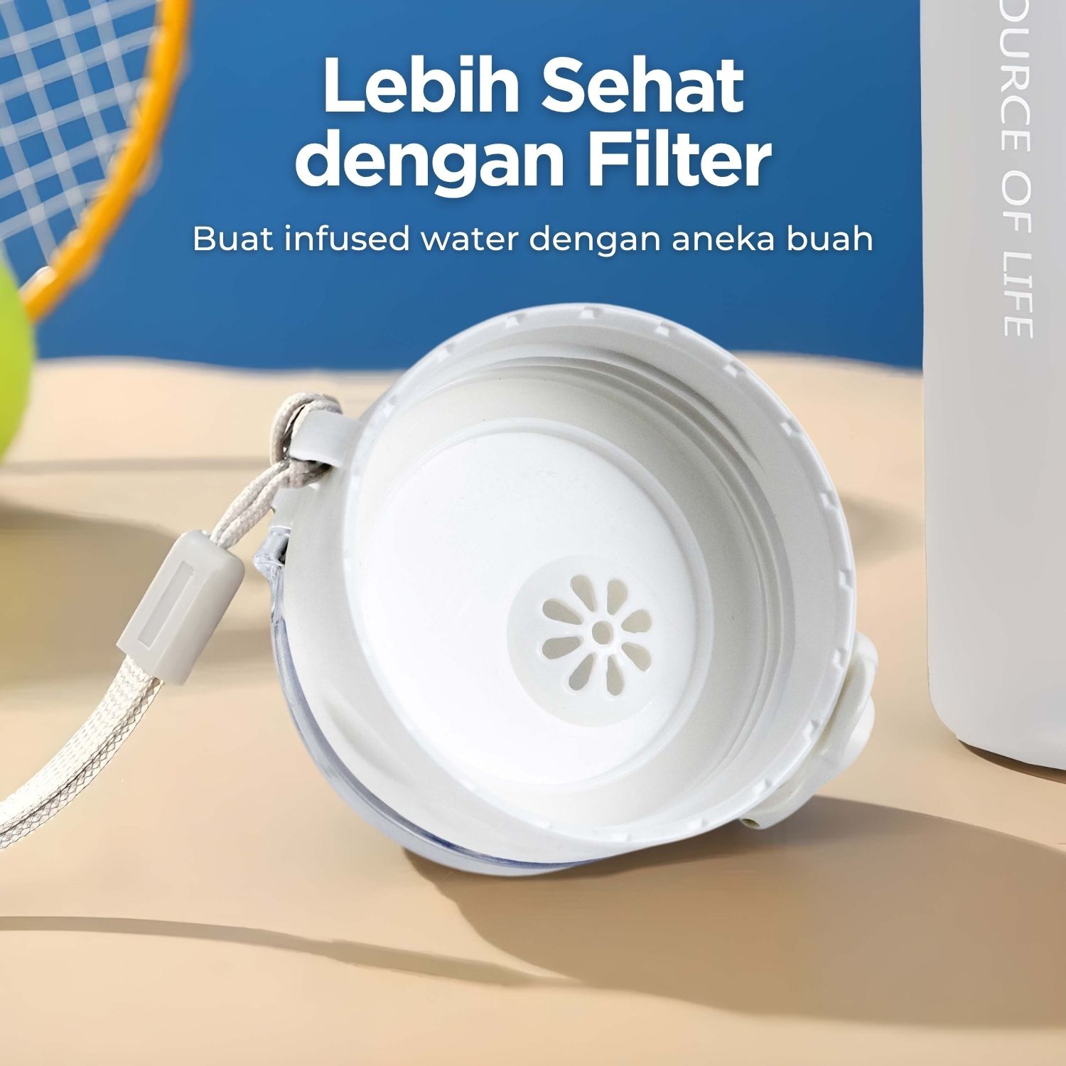 Gambar produk POHAN Botol Minum Plastik Sport Water Bottle 780ml - JY0012