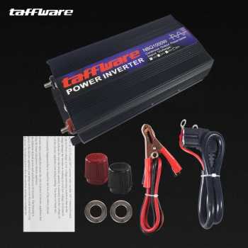 Gambar produk Taffware Power Inverter Mobil Pure Sine Wave DC 60V to AC 220V 1000W - NBQ1000W