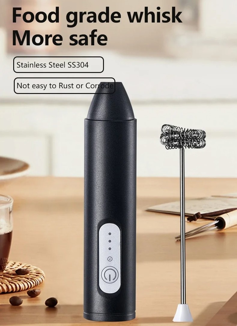 Gambar produk FMA Hand Mixer Mini Pengocok Telur Kopi Milk Frother Battery - NPQ01
