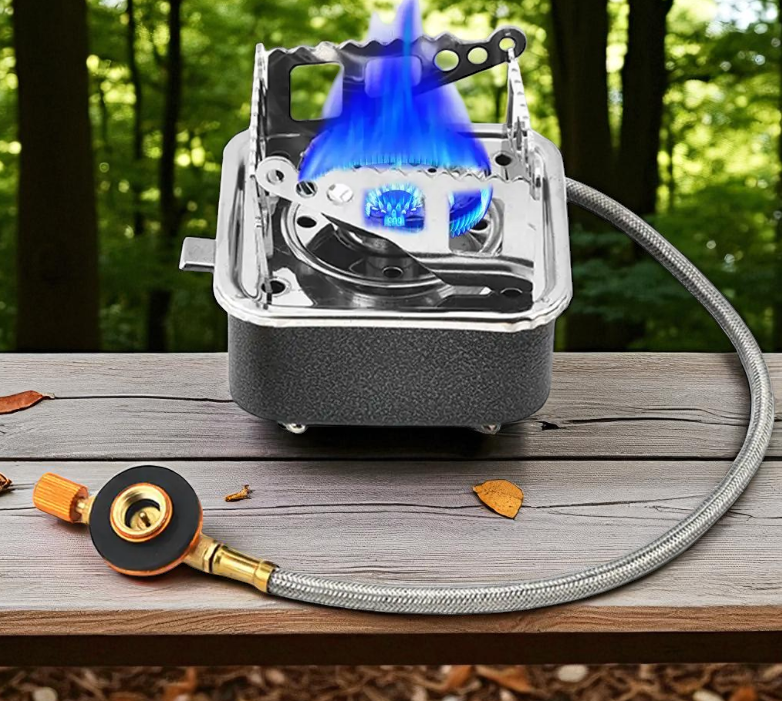 Gambar produk WUKOV Kompor Gas Portable Lipat Outdoor Camping Stove With Pipe - WK01