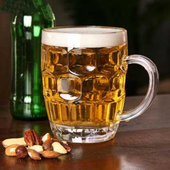 Gambar produk TREDO Gelas Mug Bir Sodium Calcium Glass Pineapple Draft Pattern 500ml - T595