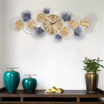 Gambar produk TaffHOME Jam Dinding Dekorasi Quartz Decoration Luxury European Style Horizontal - 2077-9135