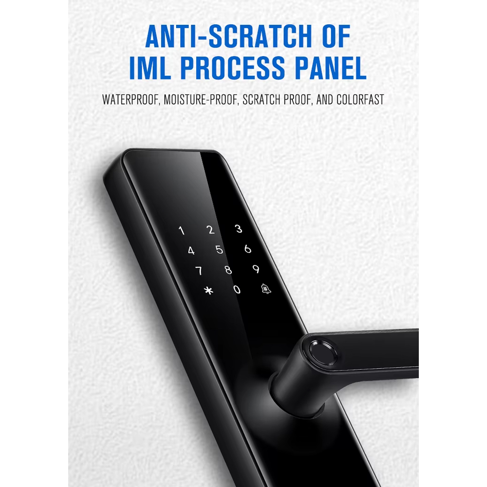 Gambar produk Benzi Smart Door Lock Fingerprint Password Card We Chat Mini Program - B21