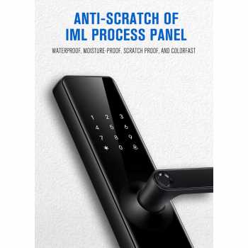 Gambar produk Benzi Smart Door Lock Fingerprint Password Card We Chat Mini Program - B21