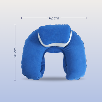 Gambar produk Bantal Leher Travel Angin Ergonomis U-Shaped Inflatable Neck Pillow