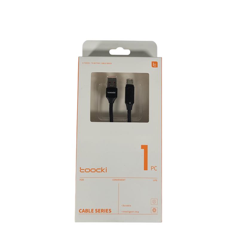 Toocki Kabel Charger Data USB A to USB Type-C Fast Charging 66W 6A 2M - TXCT-XY01/XYA01 Gambar produk Toocki Kabel Charger Data USB A to USB Type-C Fast Charging 66W 6A 2M - TXCT-XY01/XYA01