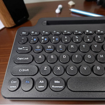 Gambar produk DODODOC Keyboard Wireless Bluetooth 2.4GHz with Touchpad Phone Stand - MLD-569