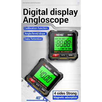 Aneng Angle Finder Digital Angloscope Protractor Inclinometer Magnet - RN01
