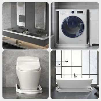 Gambar produk ALHOMEW Penahan Air Kamar Mandi WC Water Stopper Silikon Strip 2M - AHW58